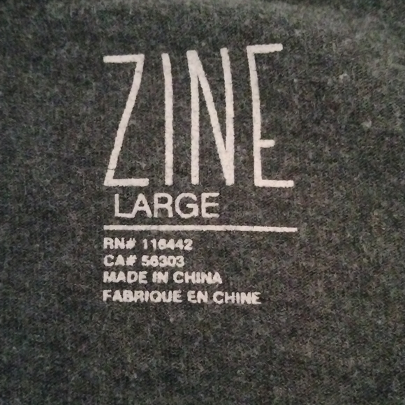 Men's Casual T Shirt Zine Sz.L - Picture 3 of 8